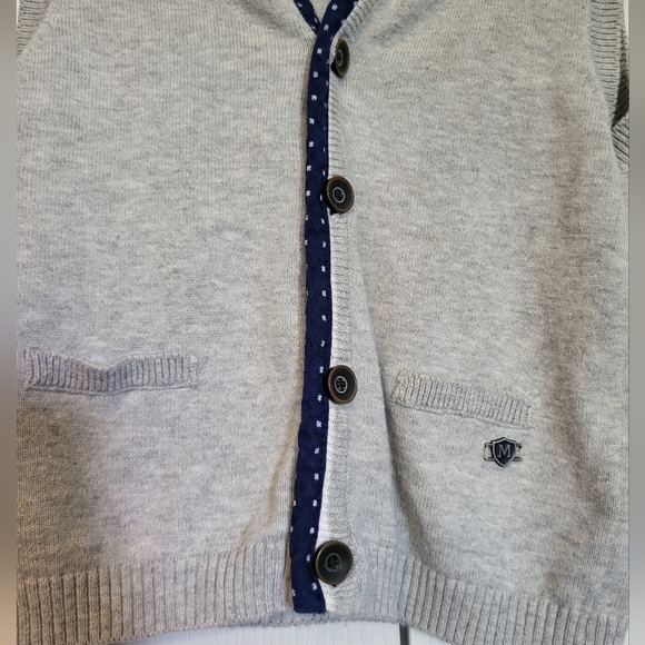 Boys Beautifully Made Button Down Sweater Vest by Mayoral Size 3 - Picture 2 of 8